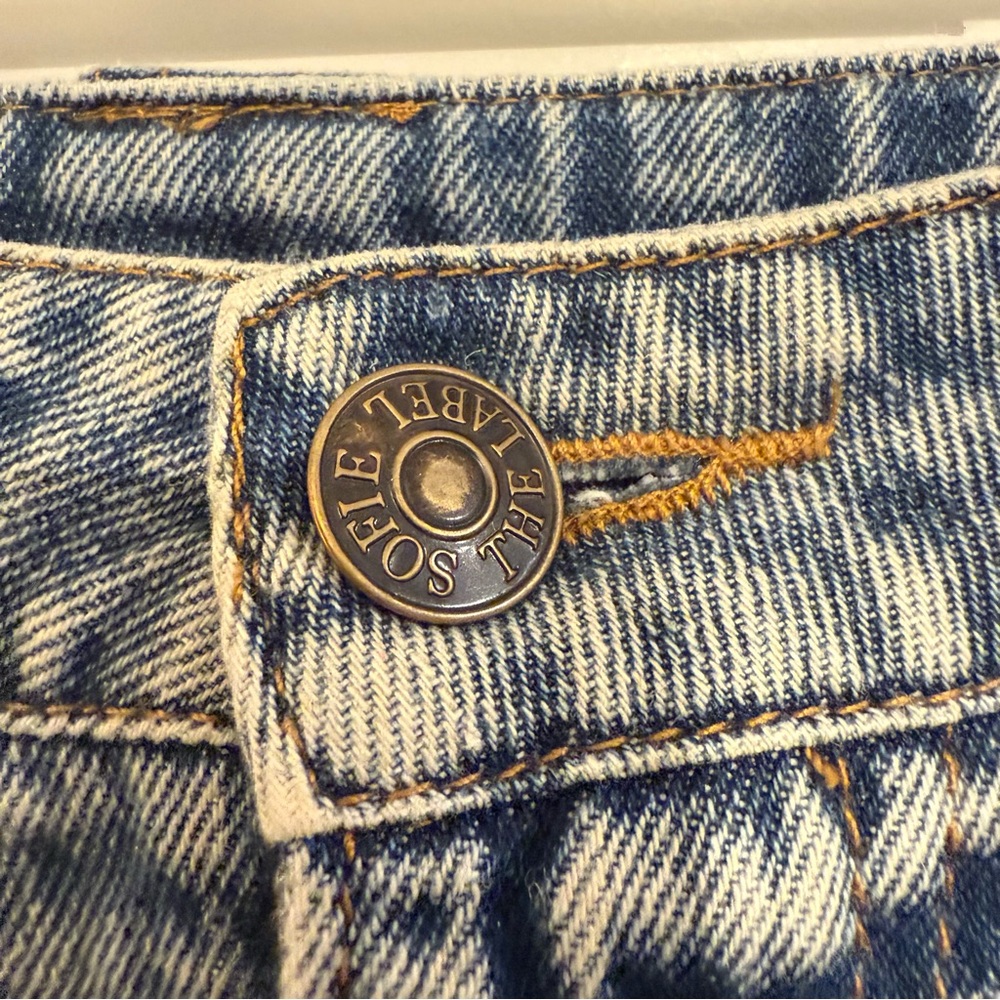 Sofie the Label mini cargo Casual Blue Denim Jean Mini Skirt estimated size 4 - Picture 4 of 5